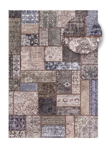 Maskinvävd Matta Tarfaya Patch Rund 200 cm - smaragdgrön - Textil & mattor - Mattor - Orientaliska mattor - Patchwork matta