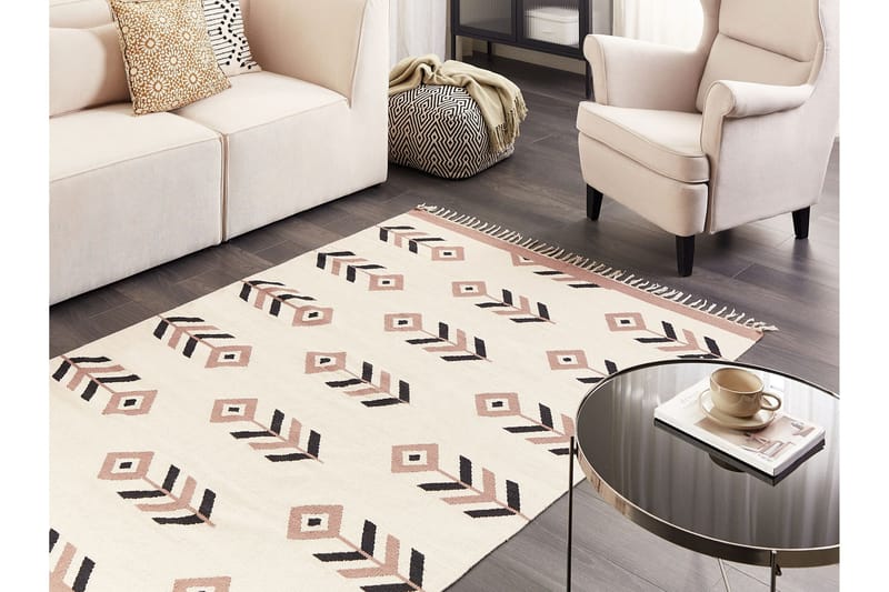Niavan Kelimmatta 140x200 cm - Beige - Textil & mattor - Mattor - Orientaliska mattor - Kelimmattor
