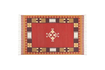 Parakar Kelimmatta 140x200 cm - Röd - Textil & mattor - Mattor - Orientaliska mattor - Kelimmattor