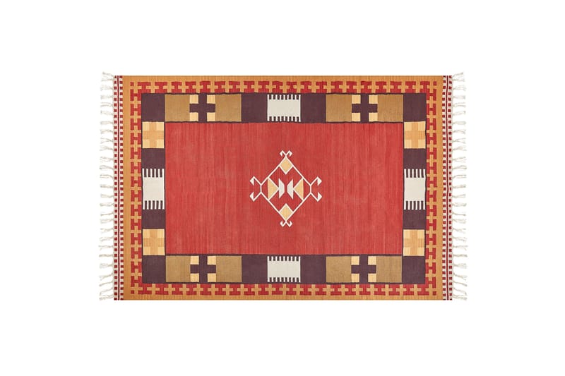 Parakar Kelimmatta 200x300 cm - Röd - Textil & mattor - Mattor - Orientaliska mattor - Kelimmattor