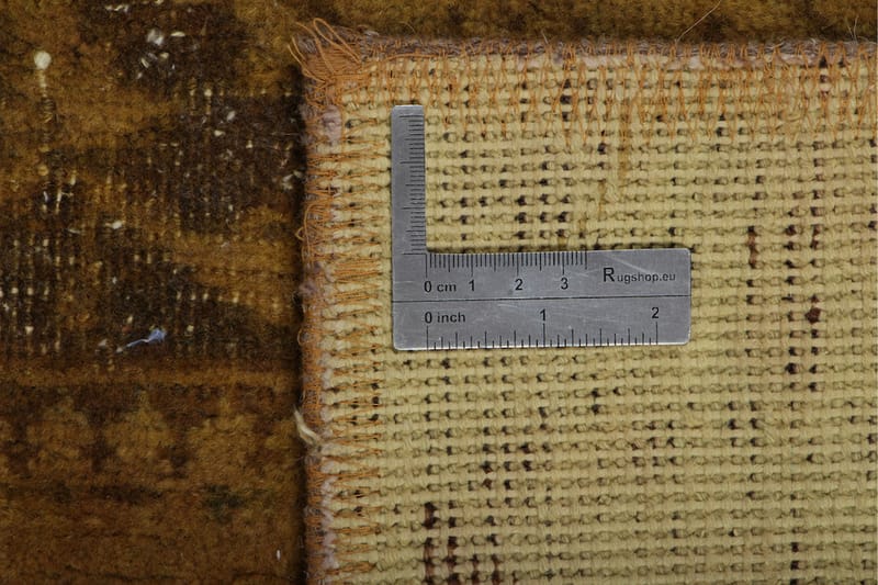 Handknuten Patchworkmatta Ull/Garn Flerfärgad 168x226cm - Patchwork matta - Handvävda mattor