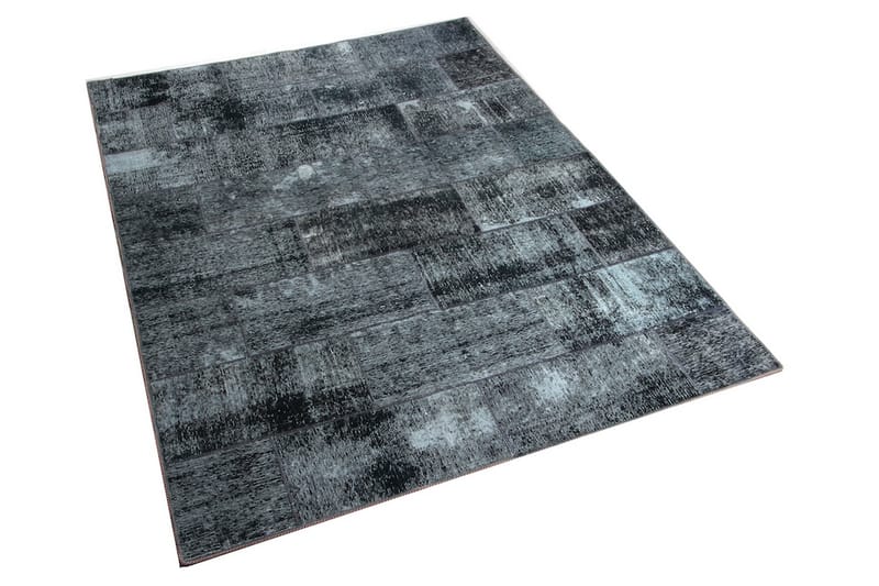 Handknuten Patchworkmatta Ull/Garn Flerfärgad 181x243cm - Patchwork matta - Handvävda mattor