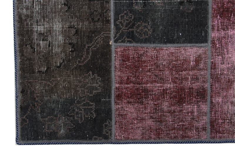 Handknuten Patchworkmatta Ull/Garn Flerfärgad 185x245cm - Patchwork matta - Handvävda mattor