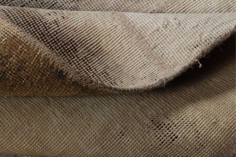 Handknuten Patchworkmatta Ull/Garn Flerfärgad 165x220cm - Patchwork matta - Handvävda mattor