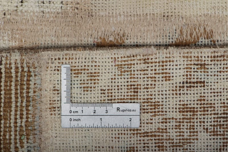 Handknuten Patchworkmatta Ull/Garn Flerfärgad 173x234cm - Patchwork matta - Handvävda mattor