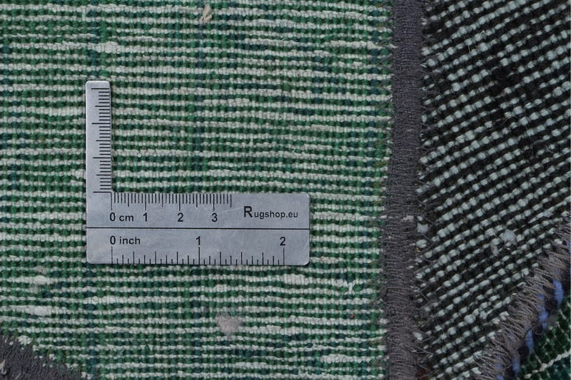 Handknuten Patchworkmatta Ull/Garn Flerfärgad 178x244cm - Patchwork matta - Handvävda mattor