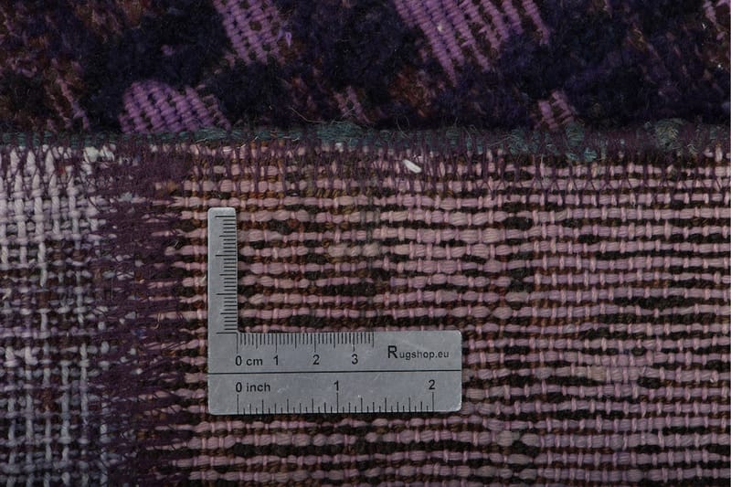 Handknuten Patchworkmatta Ull/Garn Flerfärgad 171x229cm - Patchwork matta - Handvävda mattor