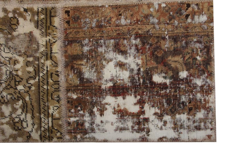 Handknuten Patchworkmatta Ull/Garn Flerfärgad 169x235cm - Patchwork matta - Handvävda mattor