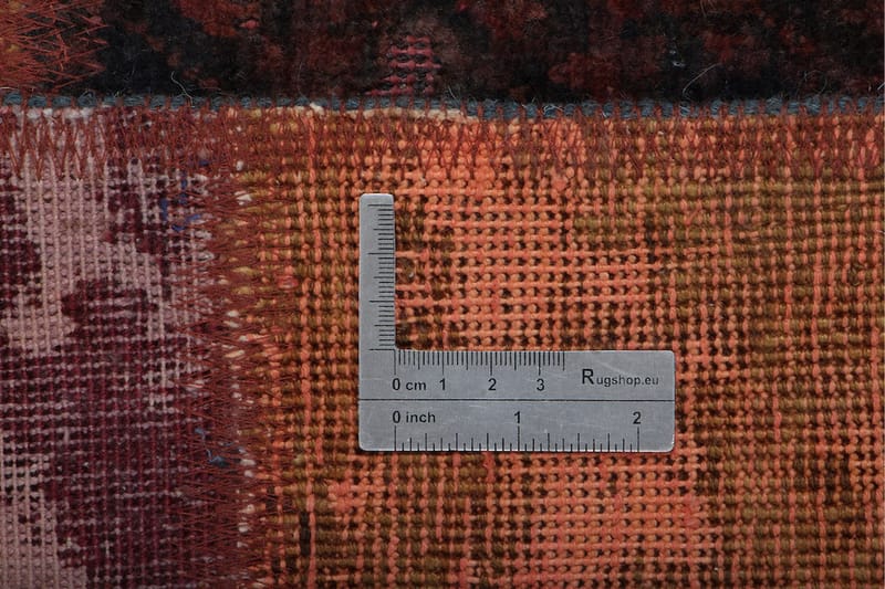 Handknuten Patchworkmatta Ull/Garn Flerfärgad 175x230cm - Patchwork matta - Handvävda mattor