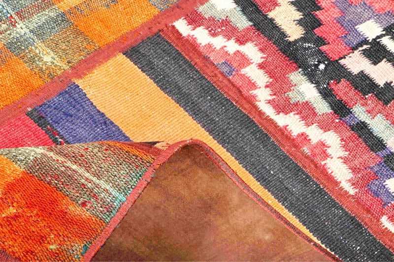 Handknuten Persisk Patchworkmatta 173x232 cm - Flerfärgad - Patchwork matta