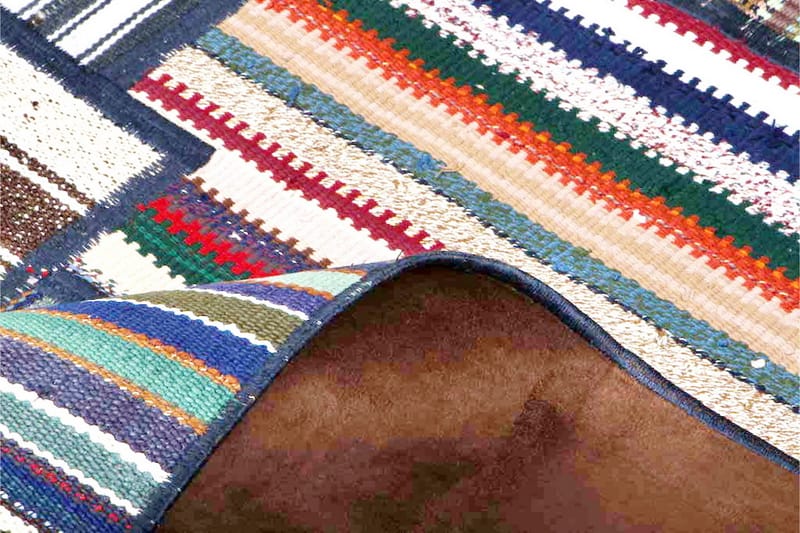 Handknuten Persisk Patchworkmatta 154x203 cm - Flerfärgad - Patchwork matta