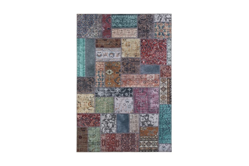 Patchham Patchworkmatta 160x230 cm - Flerfärgad - Patchwork matta - Stora mattor