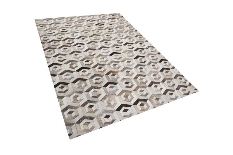Tavak Matta 140x200 cm - Läder/Beige/Brun - Textil & mattor - Mattor - Orientaliska mattor - Patchwork matta