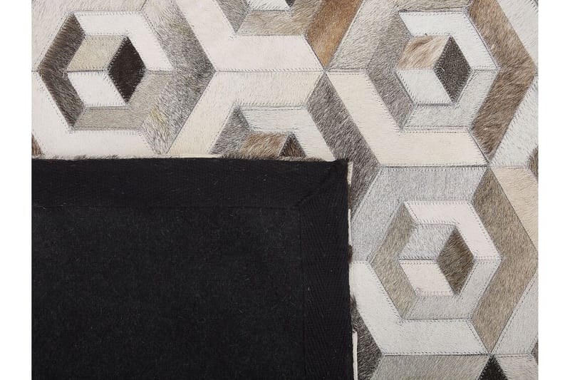 Tavak Matta 140x200 cm - Läder/Beige/Brun - Textil & mattor - Mattor - Orientaliska mattor - Patchwork matta