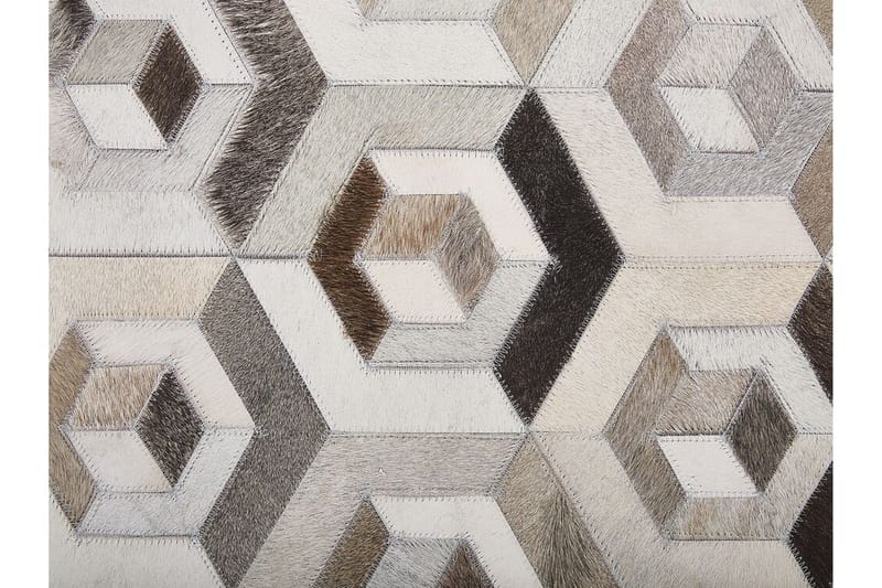 Tavak Matta 140x200 cm - Läder/Beige/Brun - Textil & mattor - Mattor - Orientaliska mattor - Patchwork matta