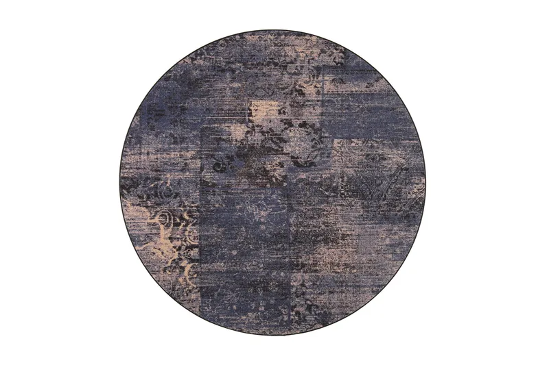 Rustiikki Matta Rund 133 cm Blåvintage - Vm Carpet - Textil & mattor - Mattor - Orientaliska mattor - Persisk matta