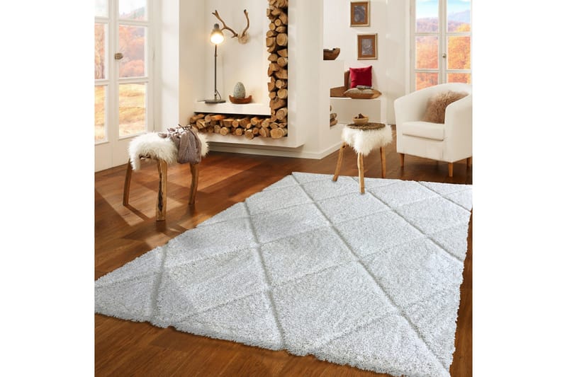 Ruby Matta 80x150 cm - Vit/Shagpile - Textil & mattor - Mattor - Orientaliska mattor
