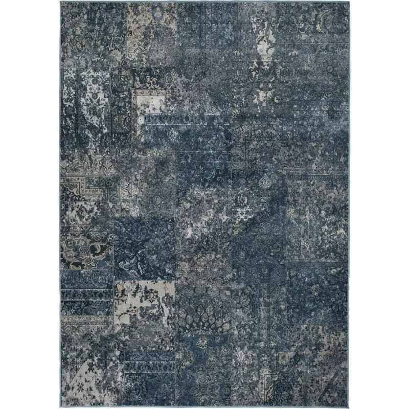 Viskosmatta Casablanca Patch - Blå - 200x290 cm, Blå