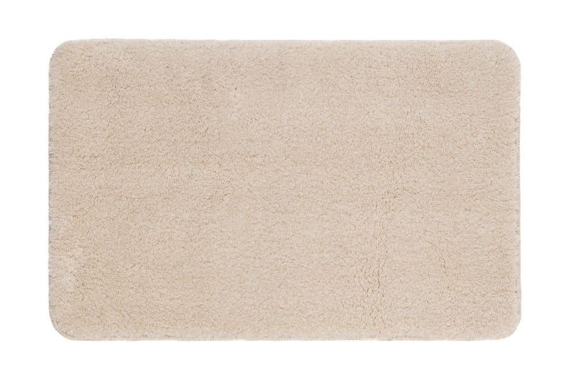 Plain Badrumsmatta 67x110 cm Oval - Creme - Textil & mattor - Mattor - Badrumsmatta