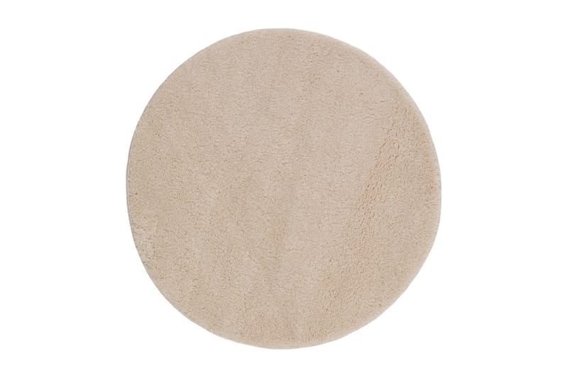 Plain Badrumsmatta 80 cm Rund, Creme
