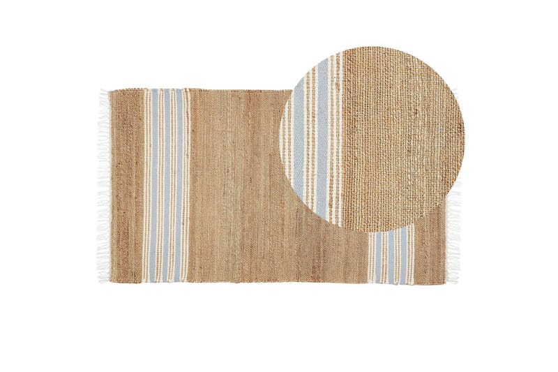 Plattvävd Mirza - Beige, Natur, Vit, Blå - Textil & mattor - Mattor - Flatvävda mattor