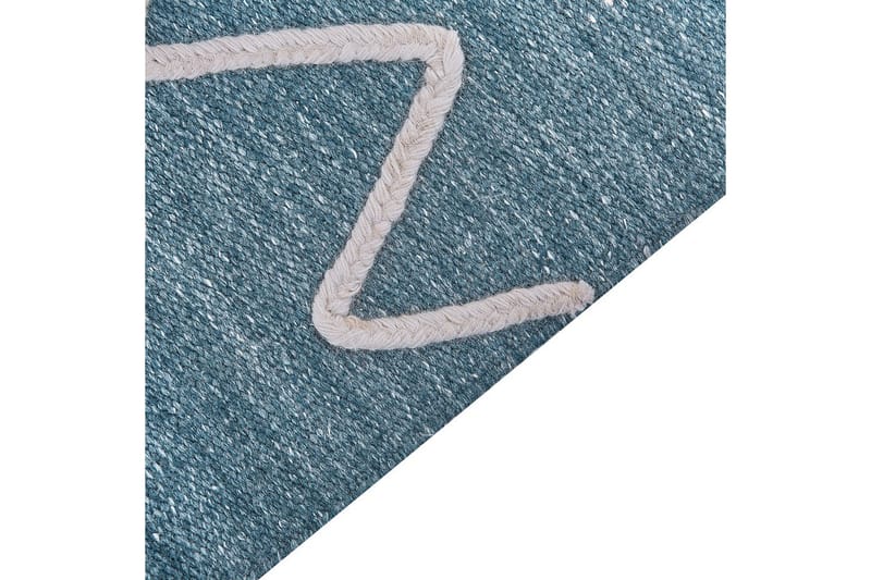 Plattvävd Yavu - Blå, Vit, 80x150 cm - Textil & mattor - Mattor - Utomhusmattor