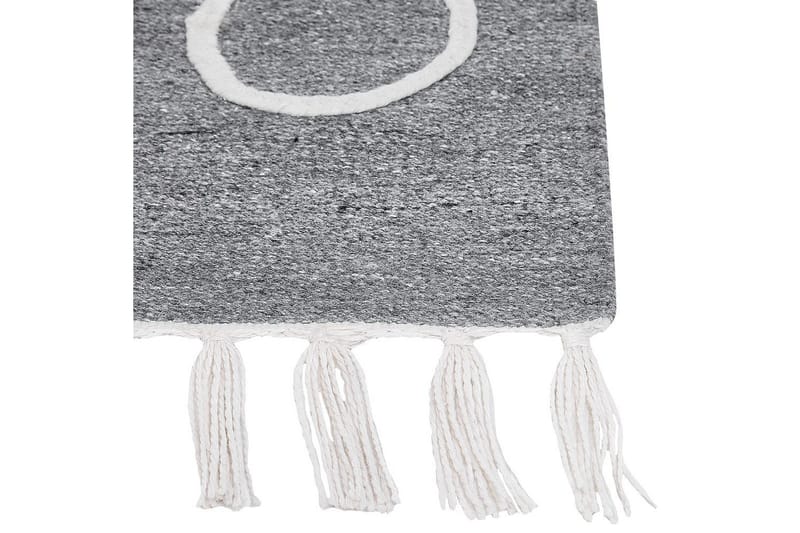 Plattvävd Yavu - Grå, vit, 140x200 cm - Textil & mattor - Mattor - Utomhusmattor