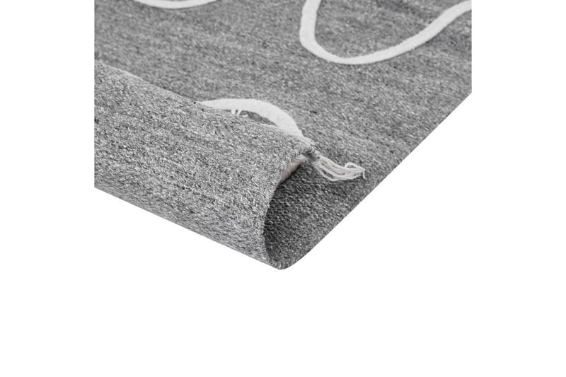 Plattvävd Yavu - Grå, vit, 140x200 cm - Textil & mattor - Mattor - Utomhusmattor