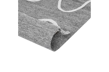 Plattvävd Yavu - Grå, vit, 80x150 cm - Textil & mattor - Mattor - Utomhusmattor - Balkongmatta & altanmatta