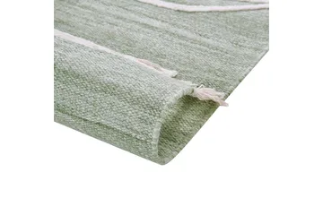 Plattvävd Yavu - Grön, Vit, 140x200 cm - Textil & mattor - Mattor - Utomhusmattor - Balkongmatta & altanmatta