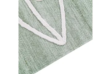 Plattvävd Yavu - Grön, Vit, 140x200 cm - Textil & mattor - Mattor - Utomhusmattor - Balkongmatta & altanmatta