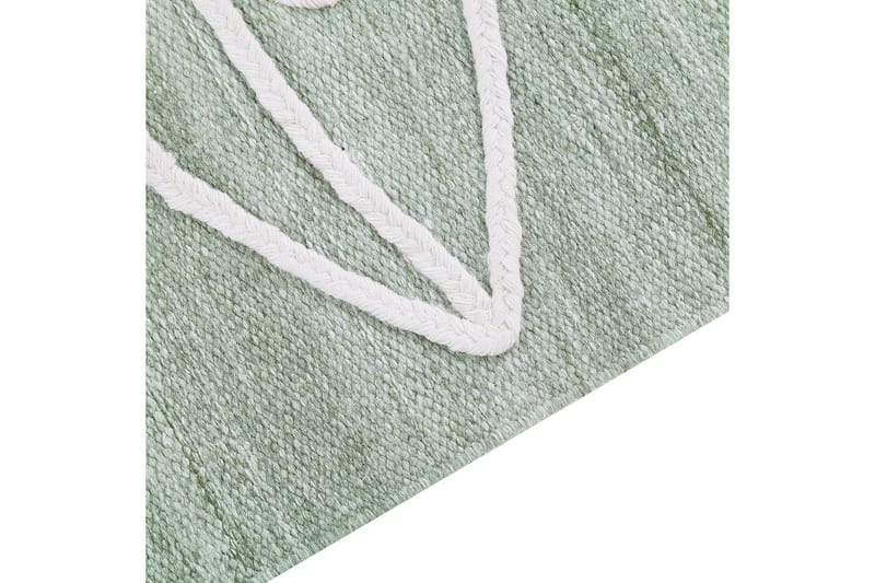 Plattvävd Yavu - Grön, Vit, 140x200 cm - Textil & mattor - Mattor - Utomhusmattor