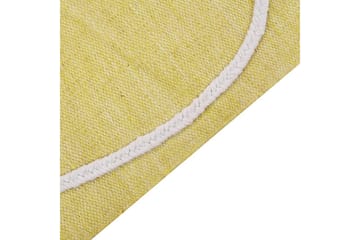 Plattvävd Yavu - Gul, 80x150 cm - Textil & mattor - Mattor - Utomhusmattor - Balkongmatta & altanmatta