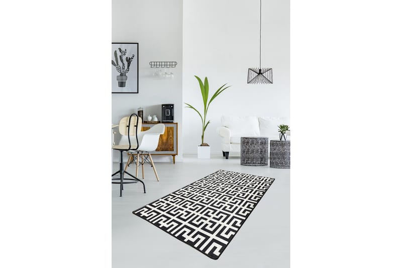 Chilai Matta 80x120 cm - Svart/Vit - Textil & mattor - Mattor - Modern matta - Wiltonmattor