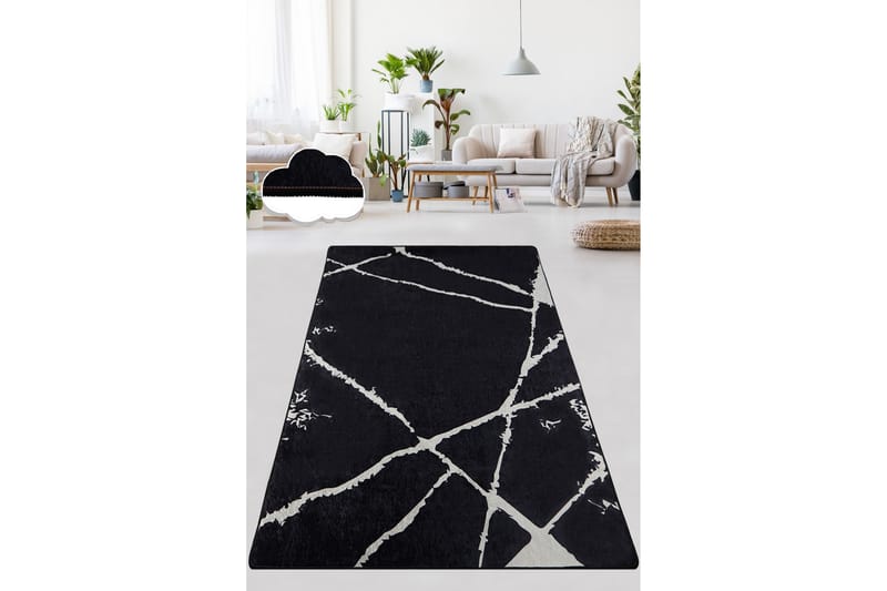Chilai Matta 80x200 cm - Svart/Vit - Textil & mattor - Mattor - Små mattor