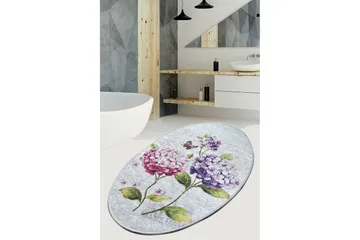 Doluca Matta Oval 60x90 cm - Flerfärgad/Sammet - Textil & mattor - Mattor - Små mattor