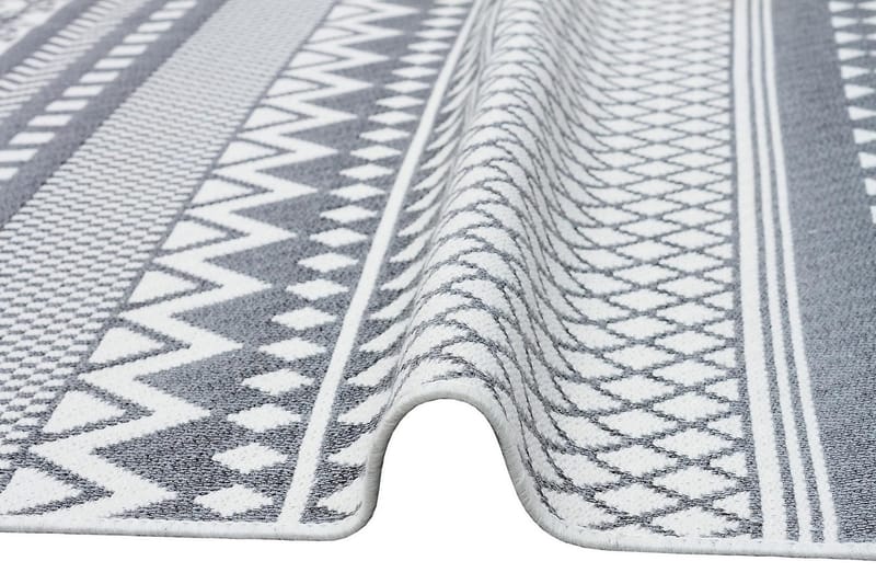 Eko Hali Bomullsmatta 80x150 cm - Grå/Vit - Textil & mattor - Mattor - Små mattor