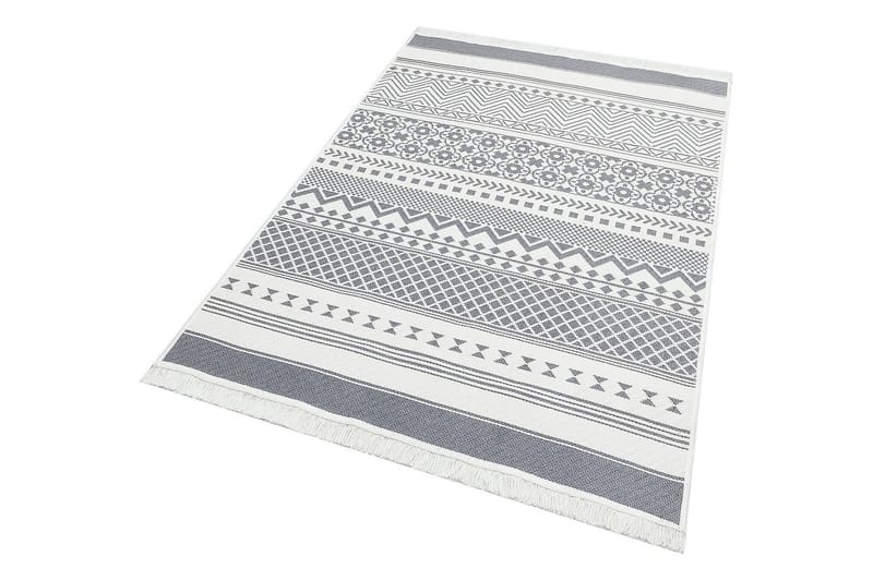 Eko Hali Bomullsmatta 80x150 cm - Grå/Vit - Textil & mattor - Mattor - Modern matta - Bomullsmatta