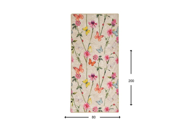 Fikret Entrematta 80x200 cm - Flerfärgad/Sammet - Textil & mattor - Mattor - Små mattor