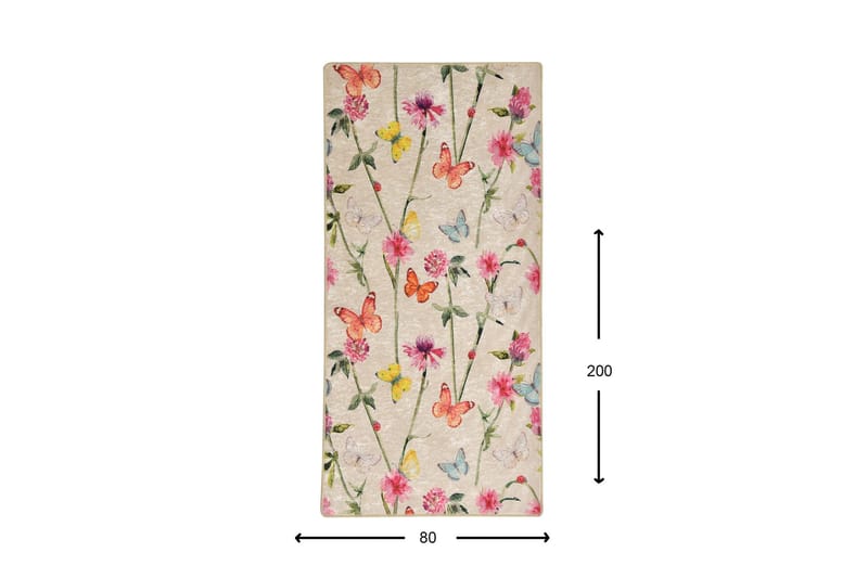 Fikret Entrematta 80x200 cm - Flerfärgad/Sammet - Textil & mattor - Mattor - Dörrmatta & hallmatta