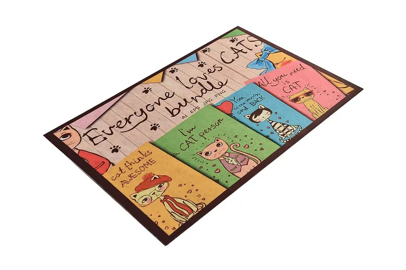 Gunsel Dörrmatta 45x70 cm, Flerfärgad