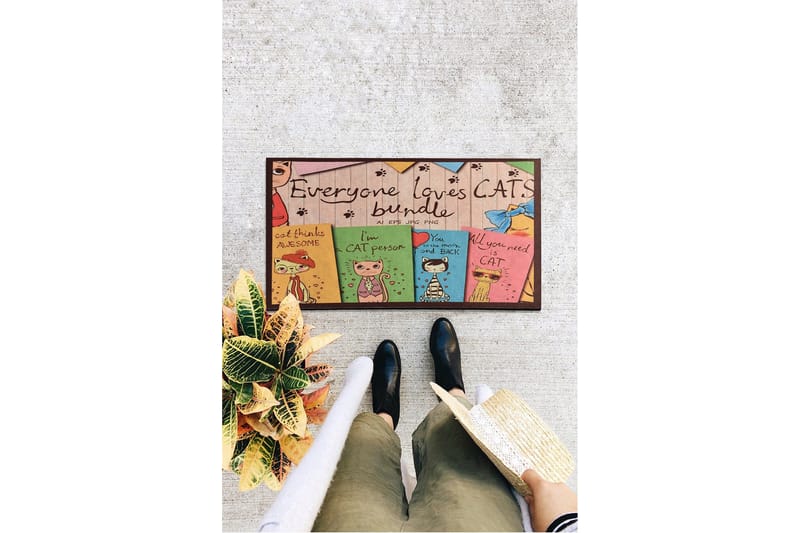 Gunsel Dörrmatta 45x70 cm - Flerfärgad - Textil & mattor - Mattor - Dörrmatta & hallmatta