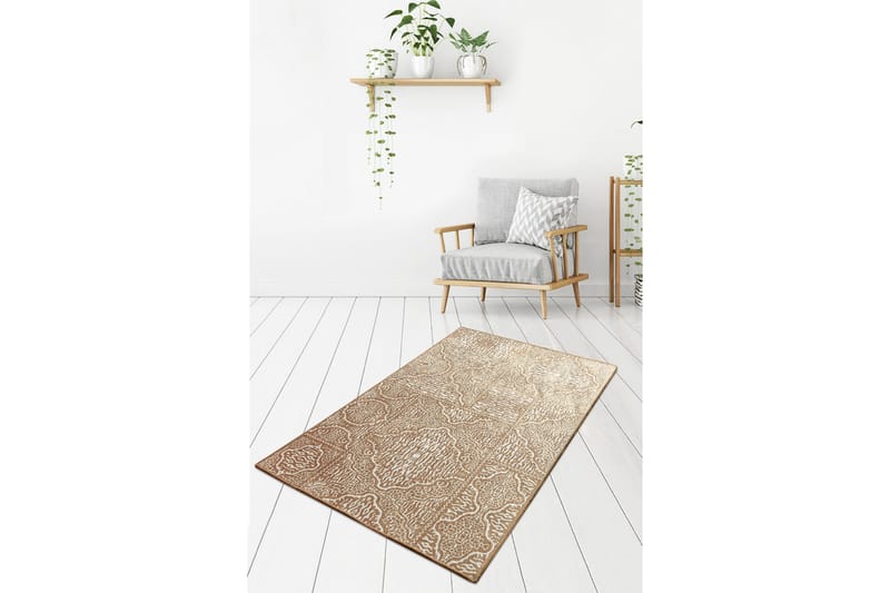 Iravathe Entrematta 60x140 cm - Beige/Sammet - Dörrmatta & hallmatta - Små mattor