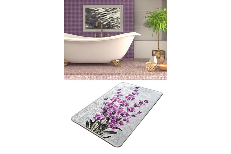 Lafenda Matta 60x90 cm - Flerfärgad/Sammet - Textil & mattor - Mattor - Små mattor