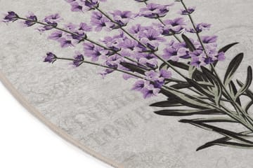 Lafenda Matta Oval 60x90 cm - Flerfärgad/Sammet - Textil & mattor - Mattor - Små mattor