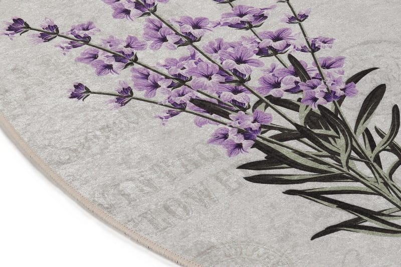 Lafenda Matta Oval 60x90 cm - Flerfärgad/Sammet - Textil & mattor - Mattor - Små mattor
