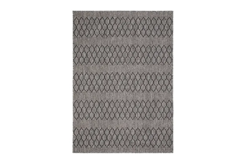 Madrid Bell Flatvävd Matta 133x190, Grå/Svart