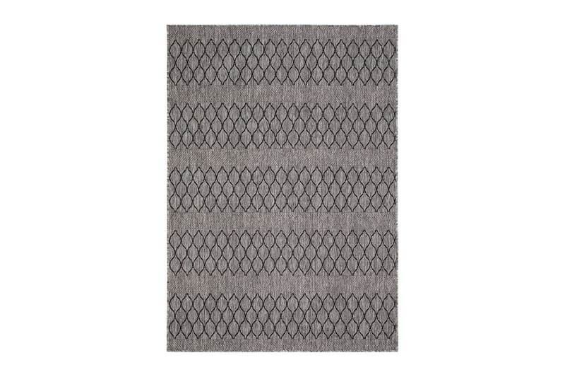 Madrid Bell Flatvävd Matta 200x285 - Grå/Svart - Textil & mattor - Mattor - Flatvävda mattor