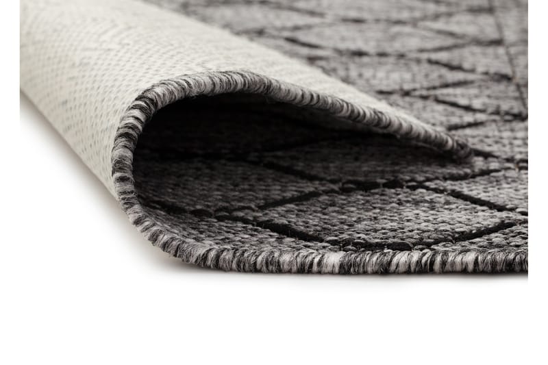 Madrid Bell Flatvävd Matta 80x340 - Grå/Svart - Textil & mattor - Mattor - Flatvävda mattor