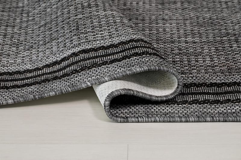 Madrid Frame Matta 160x230 cm Flatvävd - Antracit - Textil & mattor - Mattor - Flatvävda mattor